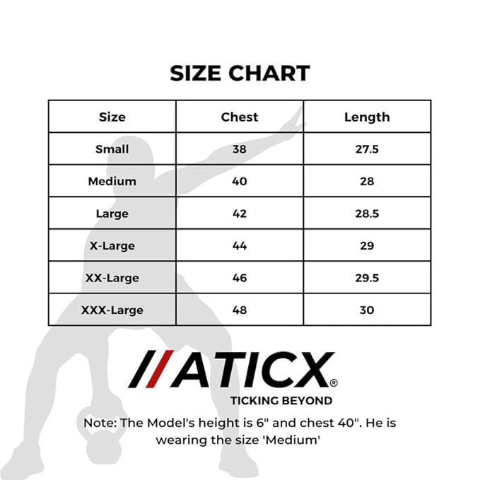 ATICX Slim Fit Polyester Sports T-Shirt for Men - Round Neck Quick Dry Fit Half Sleeve Breathable Stylish Gym & Workout Tee - Lightweight Running Cycling Football Swimming Training Sportswear Top - Image 5